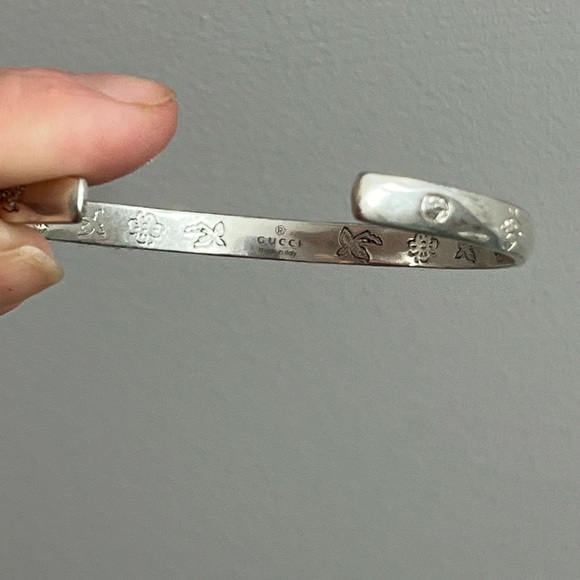 GUC GUCCI Blind for Love Bracelet Argento - Picture 7 of 9